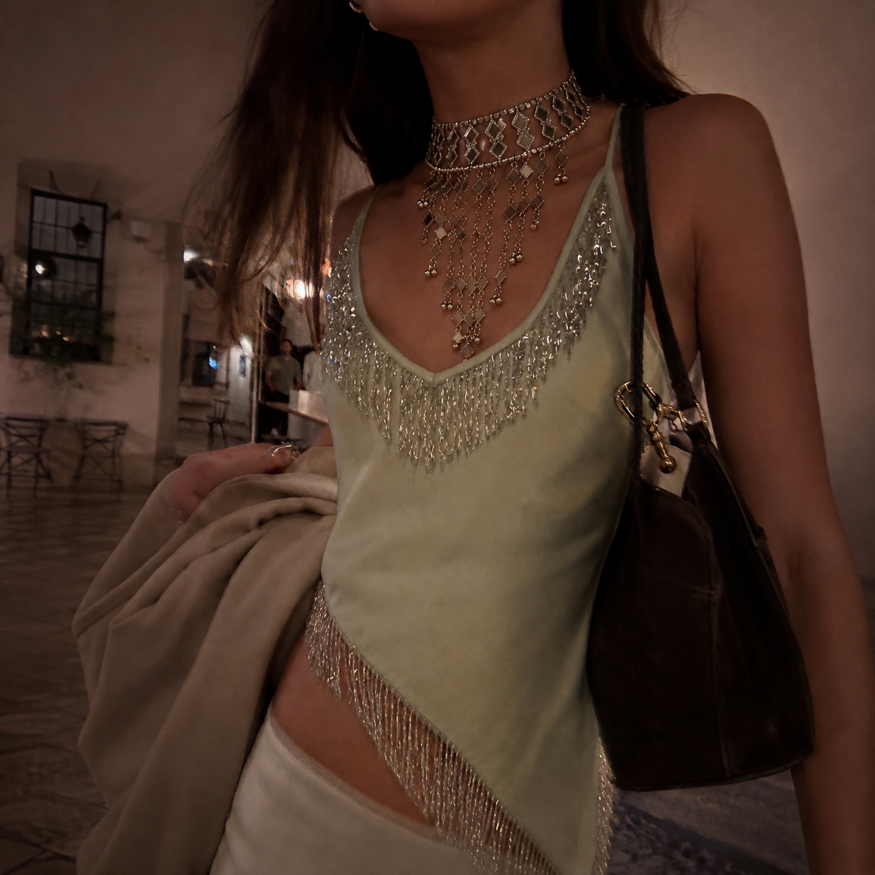 Collar Emperatriz Plateado